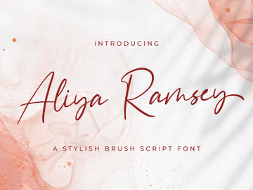 Aliya Ramsey - Handwritten Font preview picture