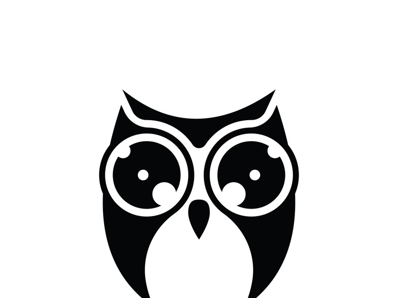 Owl logo icon design animal and simple business abstract vector