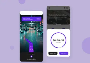 Smart Car Parking Mobile App Design