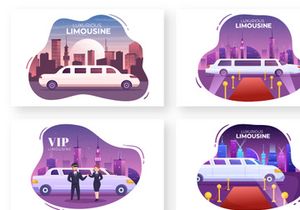 12 Limousine Car Design Illustration