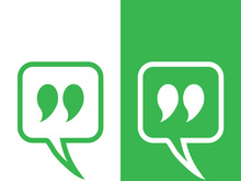 Speech bubble icon logo template vector illustration