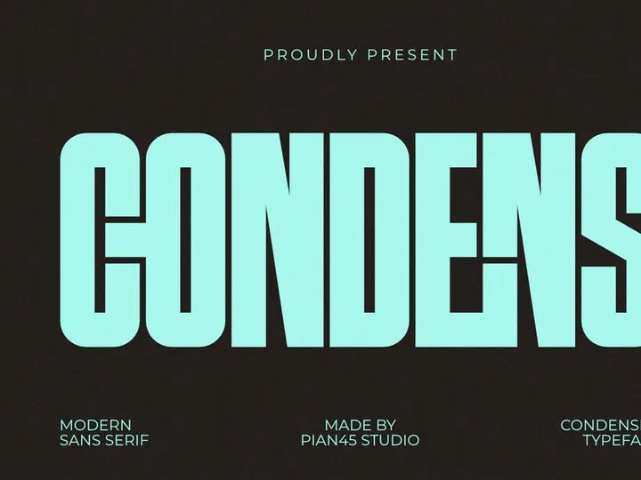 Condens - Condensed Sans Serif Font