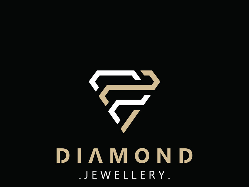 Diamond jewelry Logo, jewelry shop business identity, emblem, creative design