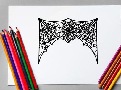 Decorative Spider Web Wall Hanging for Halloween or Halloween Decor