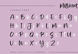 Millicent - Handwritten Script Font