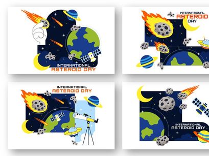 10 World Asteroid Day Illustration