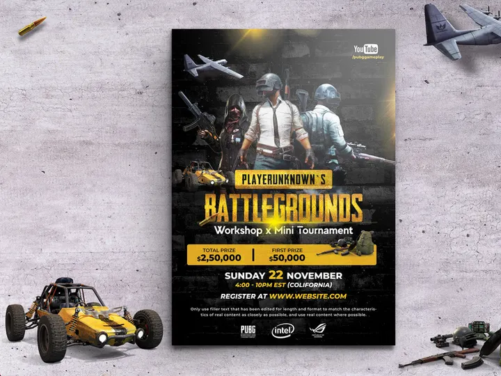 Pubg Game Tournament Flyer
