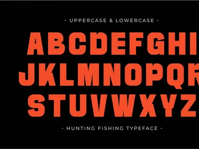 Hunting Fishing - Modern Sans Display