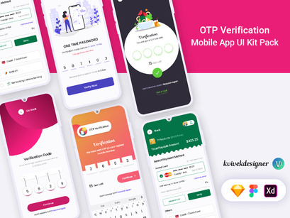 OTP Verification Screen Mobile App UI Pack
