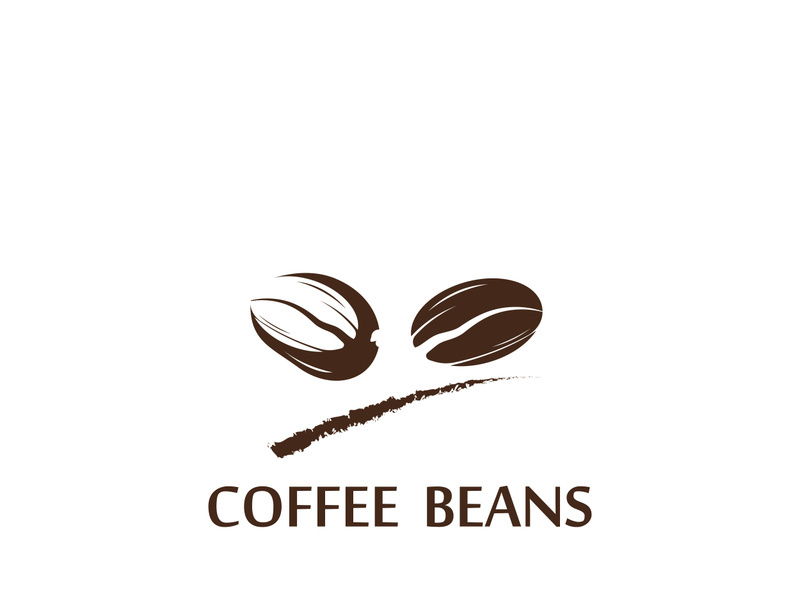 Premium coffee bean logo design.