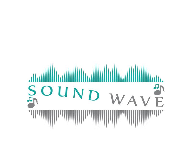 Sound waves vector illustration design template