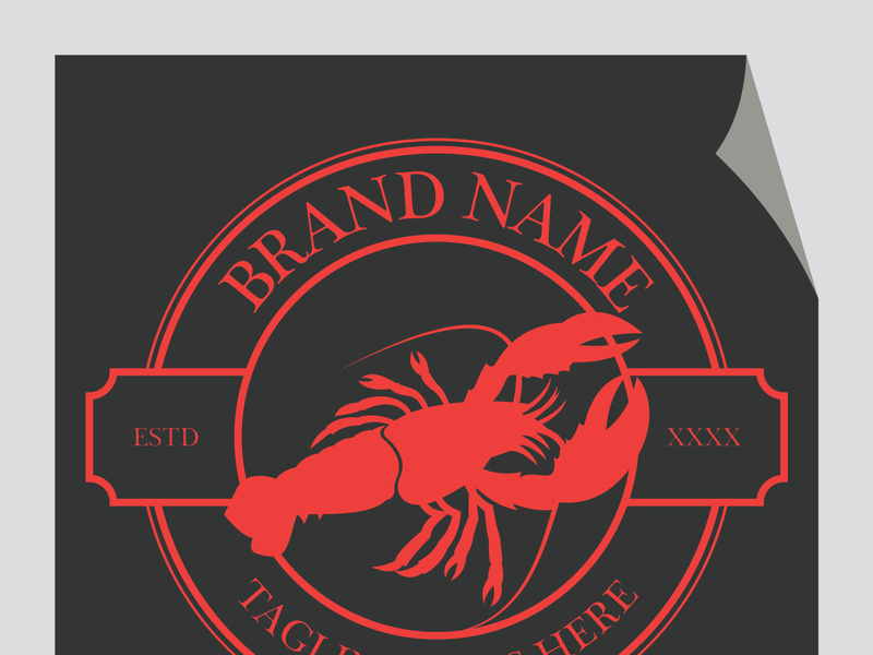 Vintage lobster logo