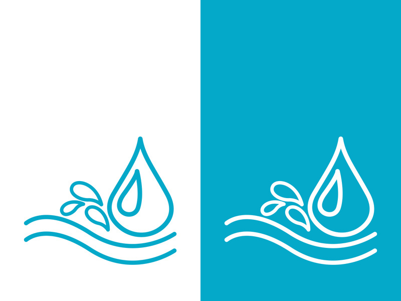 Water drop logo template vector illustration design