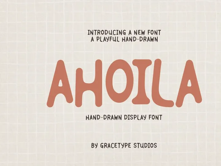 Ahoila | Hand Drawn Display Font