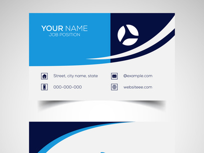 10 Double-sided creative and modern business card template. Vector illustration