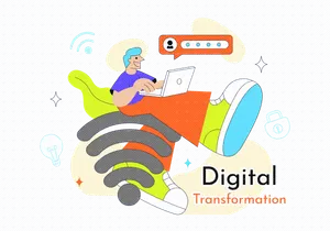 10 Global Digital Transformation Illustration