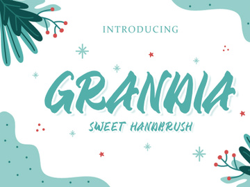GRANDIA HANDBRUSH FONT preview picture