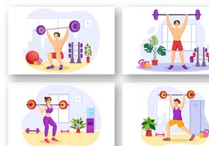 13 Weightlifting Sport Illustration