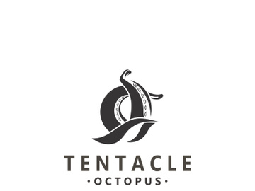 Octopus tentacle logo image design ocean animal vintage illustration preview picture