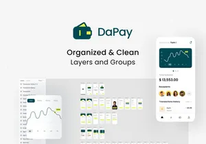 DaPay - Fintech Mobile App UI KIT