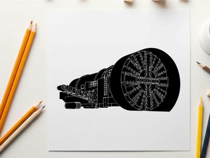 Silhouette of a vintage steam locomotive engine with large wheel