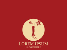 Ginseng vector icon illustration design