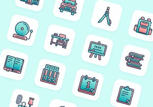 Back to School Icon Set