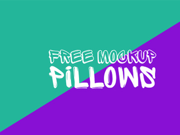 Free PSD Pillows Mockup preview picture