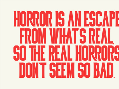 Killer Horror - Halloween Display Font
