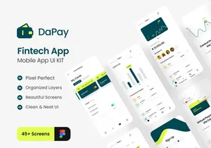 DaPay - Fintech Mobile App UI KIT