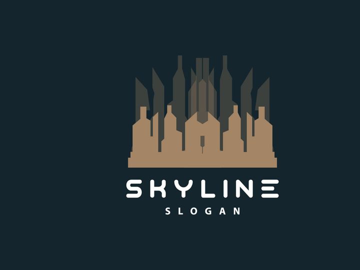 Cityscape Logo, Metropolis Skyline Design, City Building Vector, Icon Symbol Illustration