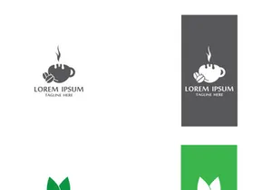 Premium coffee bean logo design.