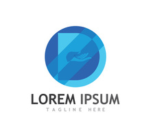 Modern initial letter D initial logo.