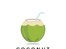 coconut logo design template illustration vector