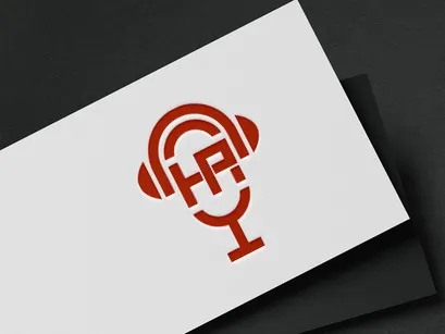 HP Letter And Radio Logo Design Template