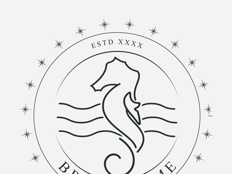 Sea horse logo