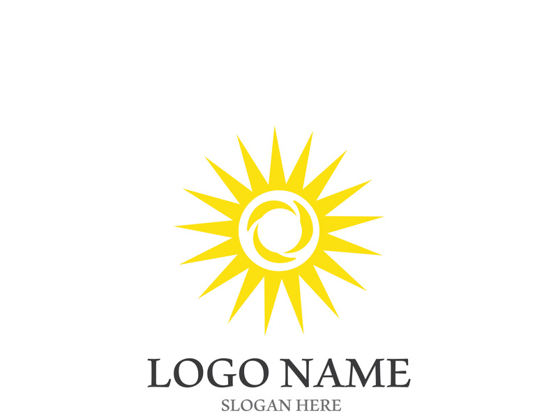 Sun vector illustration icon logo template design