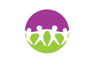 community logo design colorful with  logo vector icon preview picture