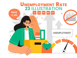 23 Unemployment Rate Illustration preview picture