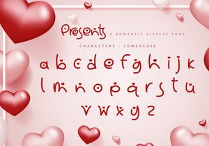 Presents - Romantic Display Font