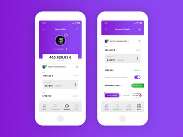 用户资料和账户详情 - iOS应用程序(User Profile & Acount Details - iOS App)