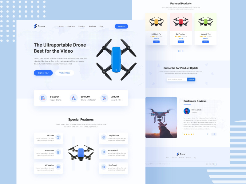 Drone - Product Landing Page