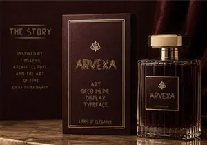 ARVEXA — Art Deco Inline Display Typeface
