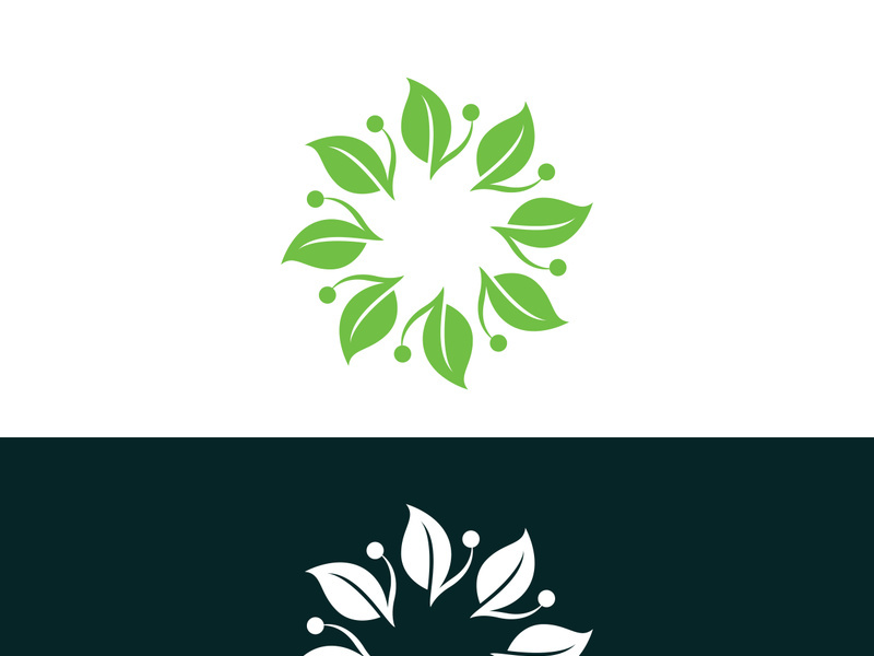 nature leaf logo, environment logo , ecology logo template