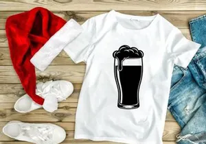 Dark Beer with Foamy Head Silhouette