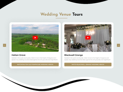 Wedding Videographer Website UI Kit