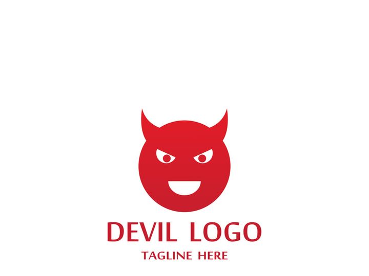 Devil logo design with a modern concept.
