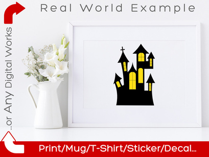 Halloween Haunted House SVG Scene Bundle