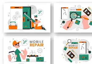 10 Mobile Repair Service Illustration