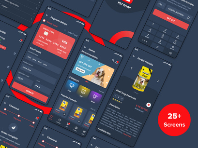 Pet Shop UI Application Kit - Figma & PSD
